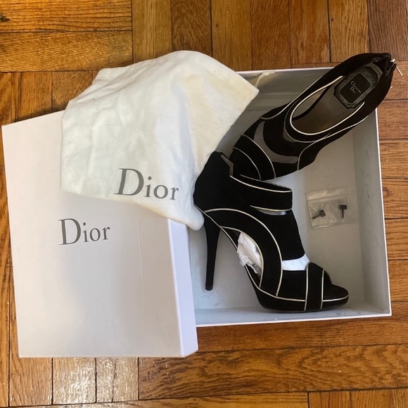 COPY - Dior Wave Booties Black and Gold Stiletto … - Picture 2 of 8